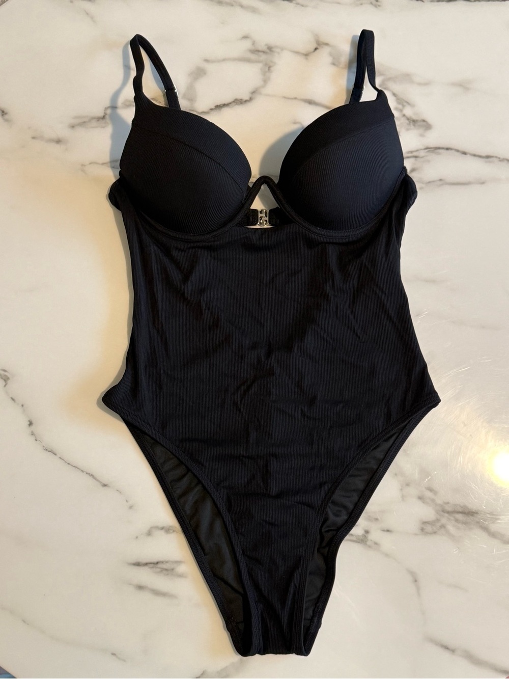 Black One-Piece Swimsuit